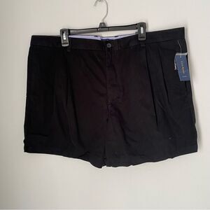 Club Room Men’s D 558 Shorts 6” Inseam 42 Waist Black Chino Shorts